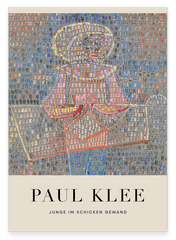 Paul Klee - Museum-Poster Junge im schicken Gewand