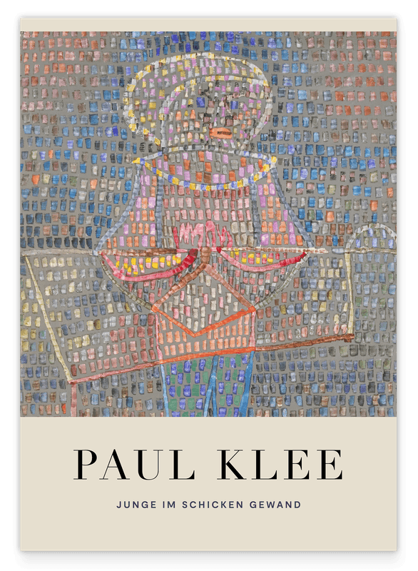 Paul Klee - Museum-Poster Junge im schicken Gewand