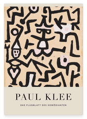 Paul Klee - Museum-Poster Das Flugblatt des Komödianten