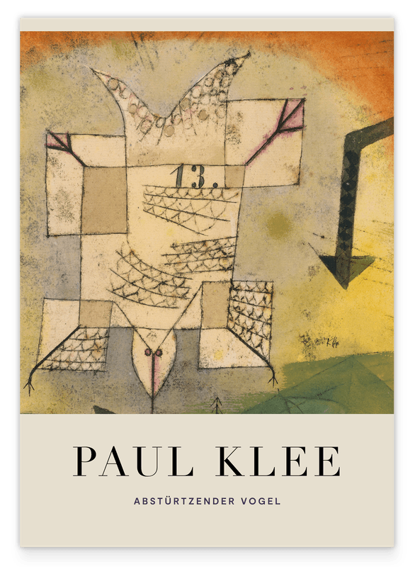 Paul Klee - Museum-Poster Abstürzender Vogel