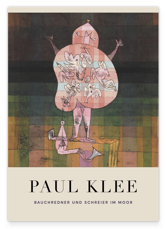 Paul Klee - Museum-Poster Bauchredner und Schreier im Moor