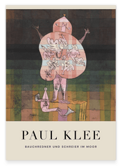 Paul Klee - Museum-Poster Bauchredner und Schreier im Moor