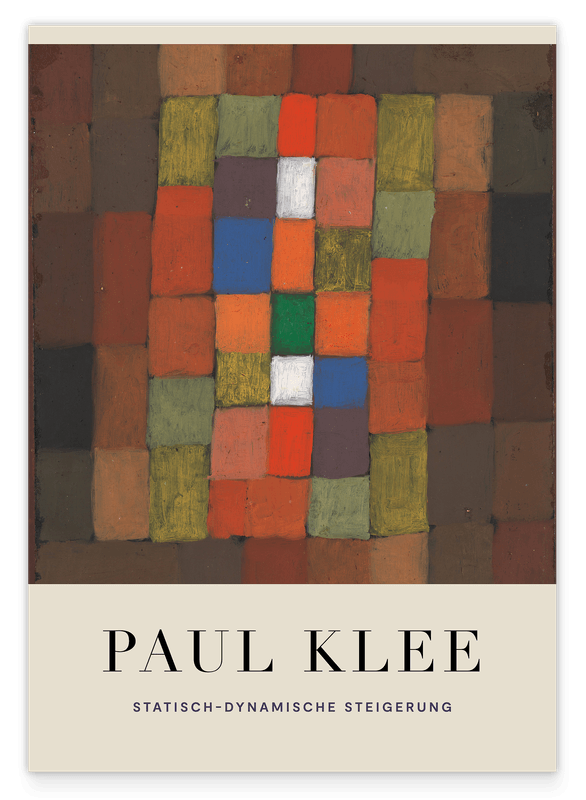 Paul Klee - Museum-Poster Statisch-Dynamische Steigerung