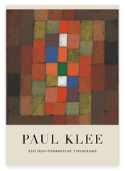 Paul Klee - Museum-Poster Statisch-Dynamische Steigerung