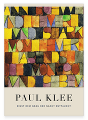 Paul Klee - Museum-Poster Einst dem Grau der Nacht enttaucht