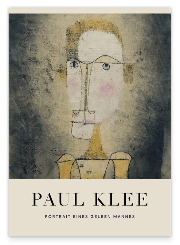 Paul Klee - Museum-Poster Portrait eines gelben Mannes