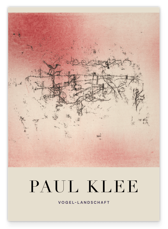 Paul Klee - Museum-Poster Vogel-Landschaft