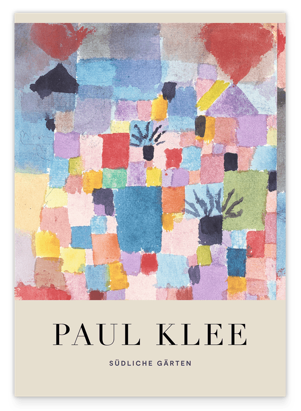 Paul Klee - Museum-Poster Südliche Gärten