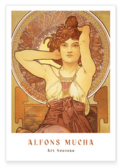 Alfons Mucha - Museum-Poster Sitzende Frau II - Art déco