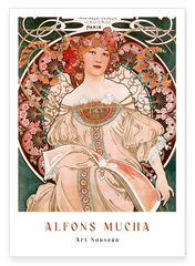 Alfons Mucha - Museum-Poster Sitzende Frau - Paris