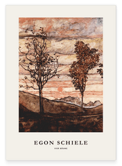 Egon Schiele - Museum-Poster I vier Bäume (Ein Ausschnitt)