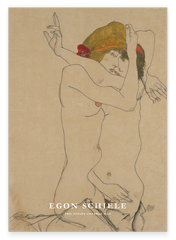 Egon Schiele - Museum-Poster II Zwei Frauen umarmen sich