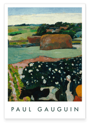 Paul Gauguin - Museum-Poster Heuhaufen in der Bretagne