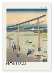 Katsushika Hokusai - Museum-Poster Noboto Bay aus der Serie Sechsunddreißig Ansichten des Berges Fuji (Fugaku sanjūrokkei)