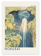 Katsushika Hokusai - Museum-Poster Die Amida-Wasserfälle in den weiten Gebieten der Kisokaidō-Straße (Kisoji no oku Amida-ga-taki)