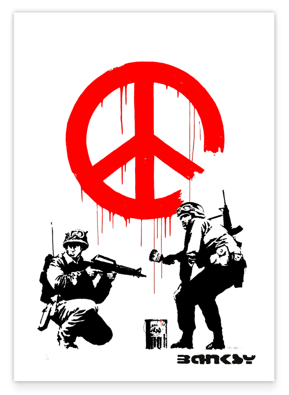 Banksy - Museum-Poster Armee malt Peace