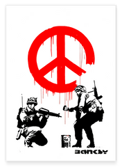 Banksy - Museum-Poster Armee malt Peace