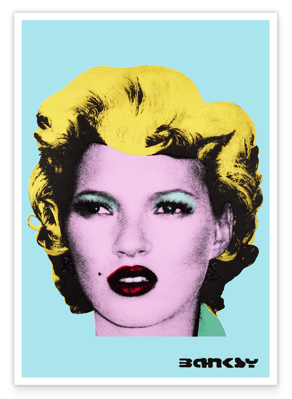 Banksy - Museum-Poster Kate Moss im Pop-Art Stil von Marilyn Monroe