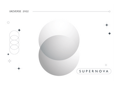 Supernova - Kreise in Grau