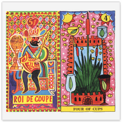 Tarot - Roi de Coupe / Four of Cups