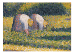 Georges Seurat - Bäuerinnen bei der Arbeit