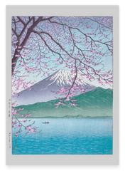 Kawase Hasui - Kirschblüten in Kishio bei West Izu