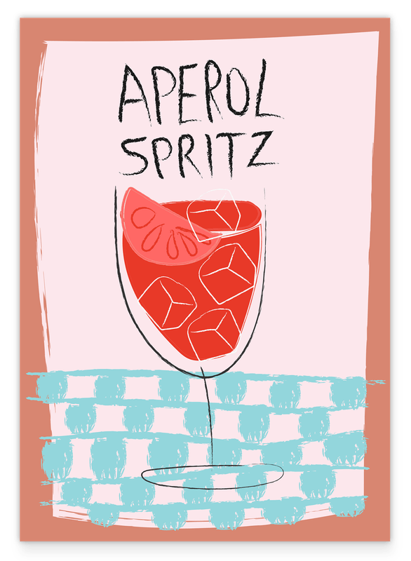 Aperol Spritz mit Eiswürfeln