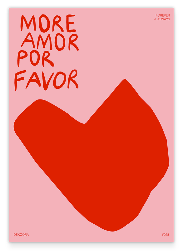 More amor por favor - Großes Herz