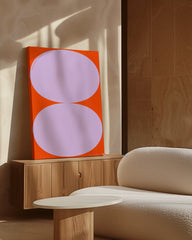 After Hover: Abstrakte Bögen in Orange - Berlin Modern Art