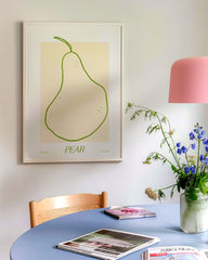 After Hover: Minimalistische Birne im Line Art Stil