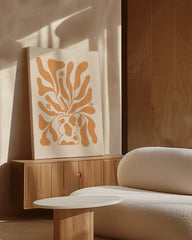 After Hover: Boho Blumen Muster in Terra Beige