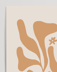 After Hover: Boho Blumen Muster in Terra Beige