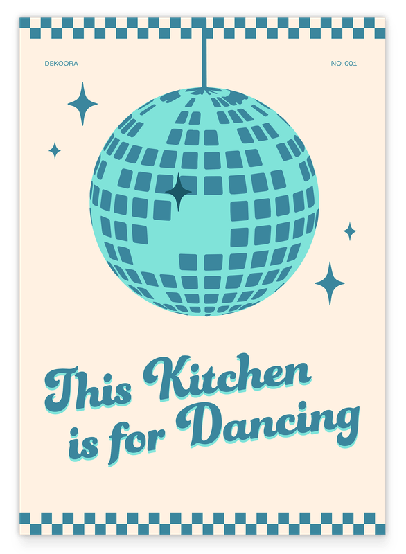 This Kitchen is for Dancing - in Blau