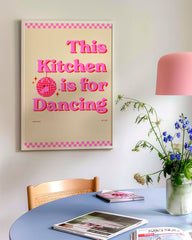 After Hover: This Kitchen is for Dancing - in Pink