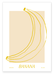 Banane im Line Art Look