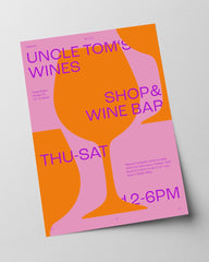 Weinglas in Orange - Uncle Tom's Wines Shop & Bar