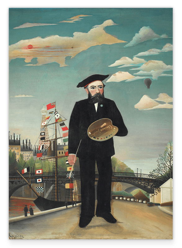 Henri Rousseau - Selbstbildnis mit Palette