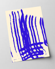 Blue Art No. 2 - Abstrakte Streifen