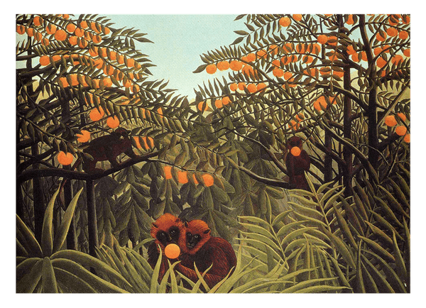 Henri Rousseau - Affen in den Orangen-Bäumen