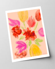 Tulpenstrauß Kunstdruck "Abstract Spring"