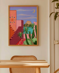 After Hover: Wüstenzauber mit Kaktus und Palmen