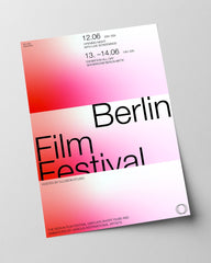 Berlin Film Festival - Exhibition Invitation in Pink
