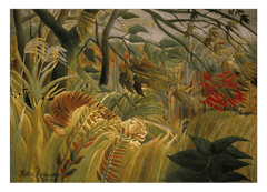 Henri Rousseau - Tiger vom tropischen Sturm überrascht