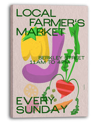 Fresh Veggies - Local farmer's Market on Sundays