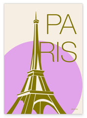 Paris Souvenir - Moderne Illustration mit Eiffelturm