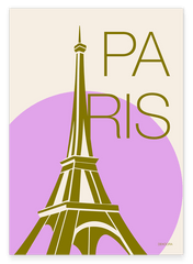 Paris Souvenir - Moderne Illustration mit Eiffelturm