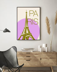 Paris Souvenir - Moderne Illustration mit Eiffelturm