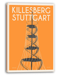 Stuttgart Killesberg - Illustration im Vintage Design