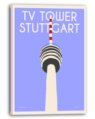 Stuttgart TV Tower: Abstrakte Illustration des Fernsehturms