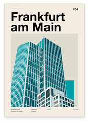 Frankfurt am Main mit Stadt-typischem Wolkenkratzer